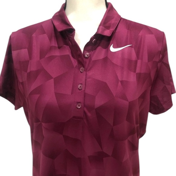Arnold Palmer's Bay Hill Club Nike Golf Maroon/Burgundy Polo Large - Picture 1 of 8